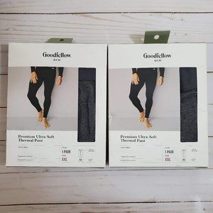 2 Pairs Men's Thermal Pants - XXL 44 / 46 - NWT